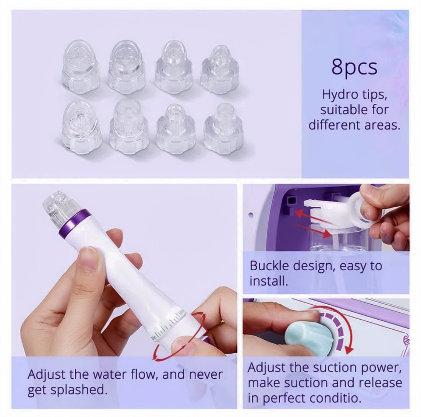 RAYTONE HYDRO 6 – 6-in-1 Hydrodermabrasion Facial System