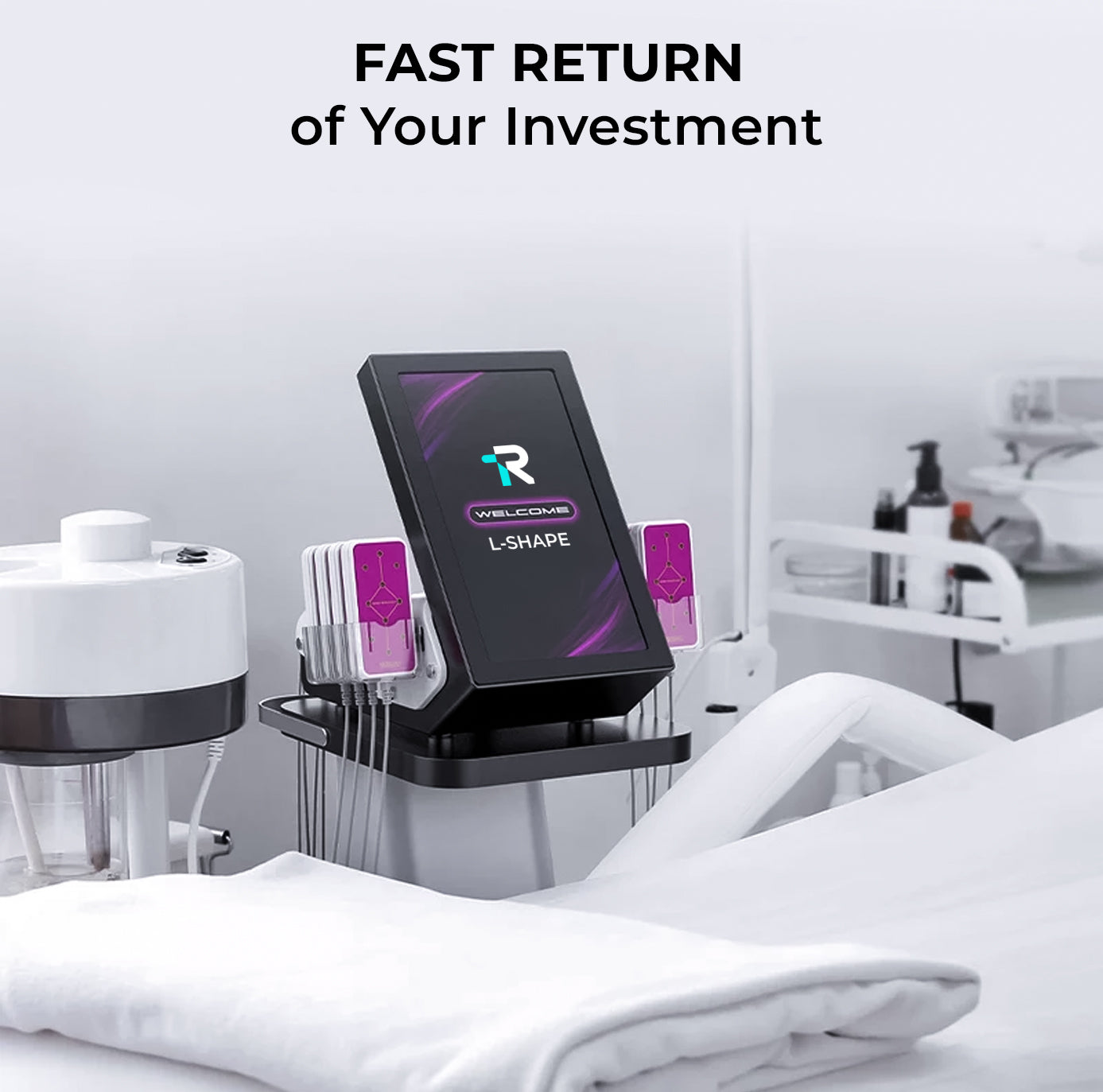 RAYTONE L-SHAPE – Premium Professional 160mW Lipo Laser Body Contouring System with Full Touchscreen