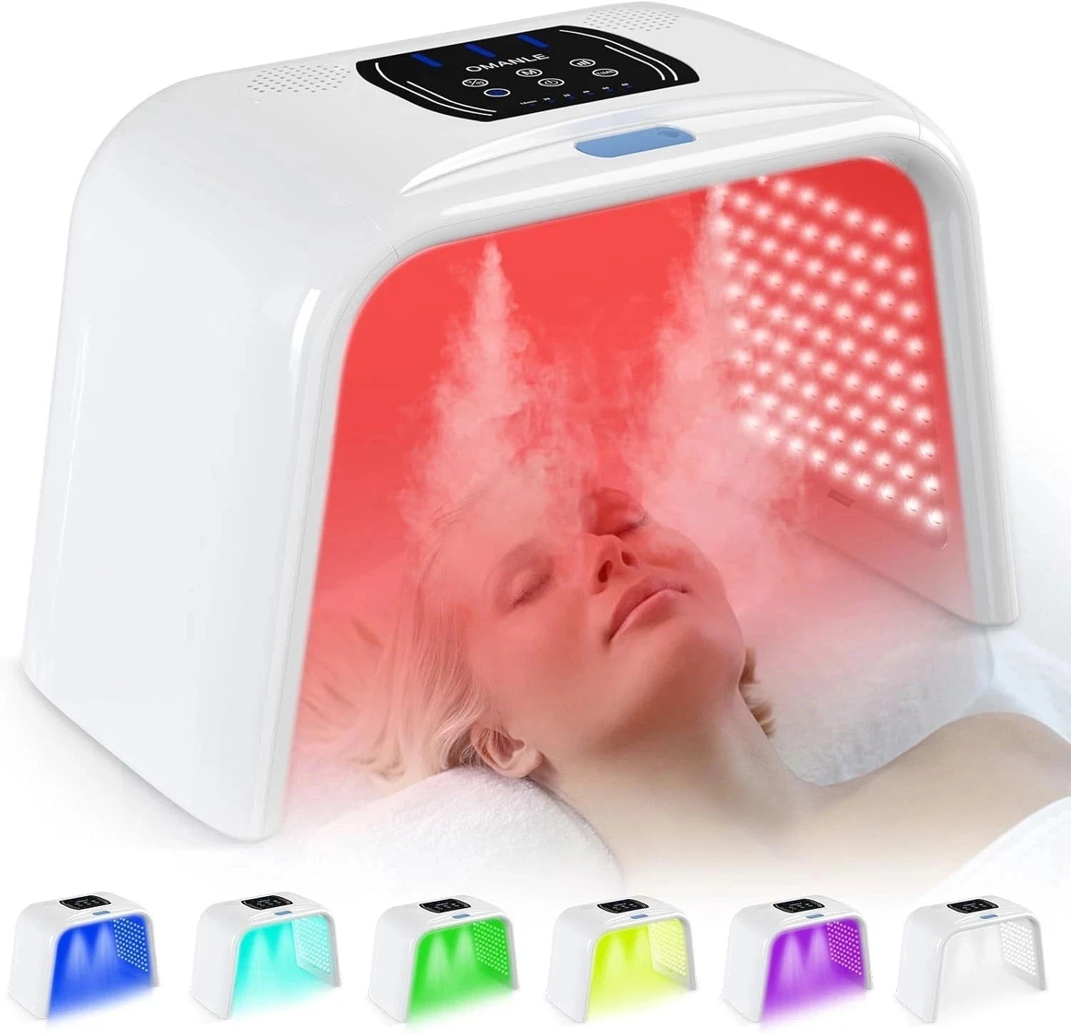RAYTONE LUMIN | Dispositivo PDT de Luz LED de 7 Colores con Vaporizador de Agua Nano