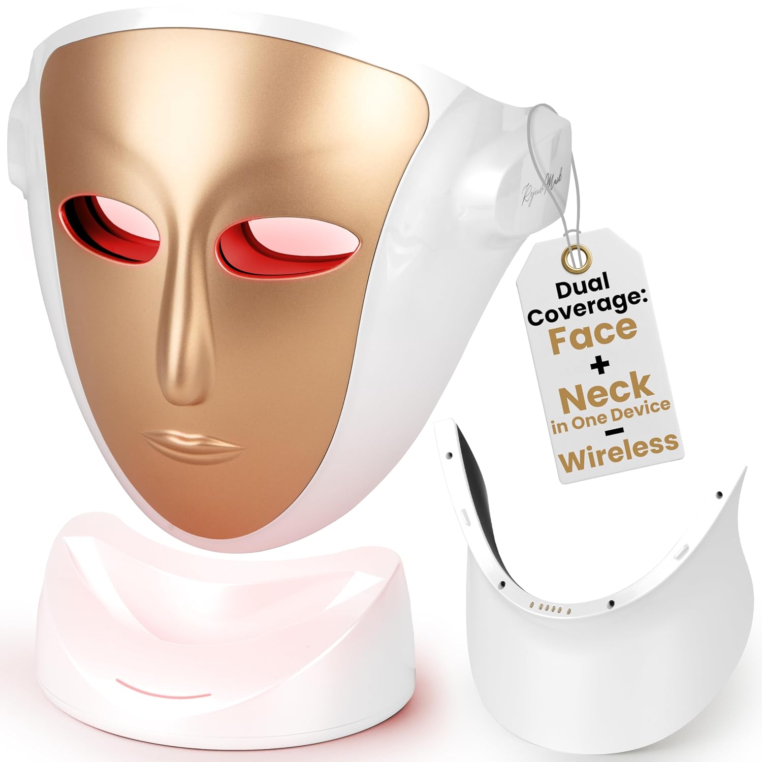 RAYTONE ReGen LUXIR LED Light Therapy Mask – 3-Color PDT Skin Rejuvenation
