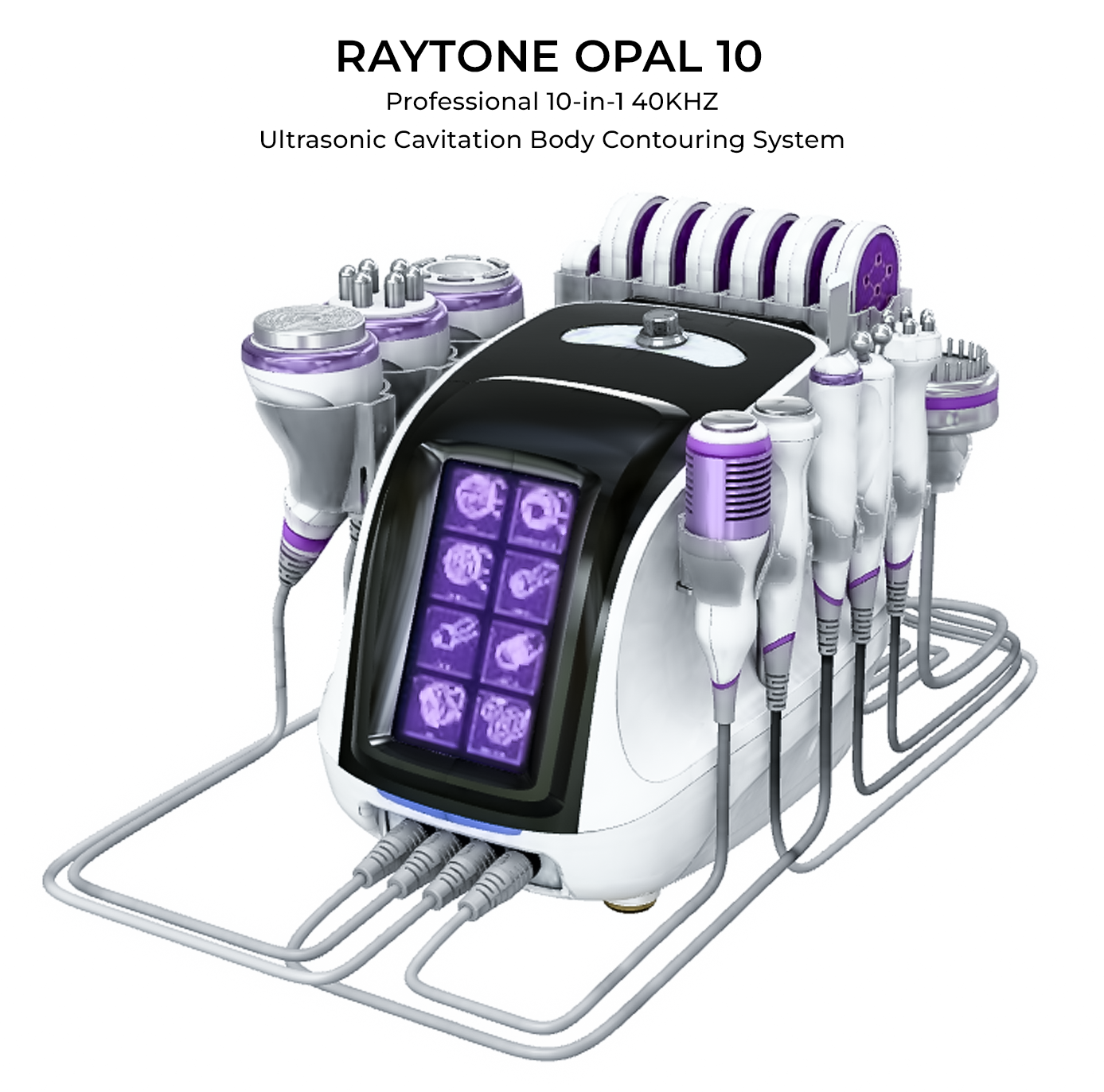 RAYTONE OPAL 10 – Professional 10-in-1 40KHZ Ultrasonic Cavitation Body Contouring System