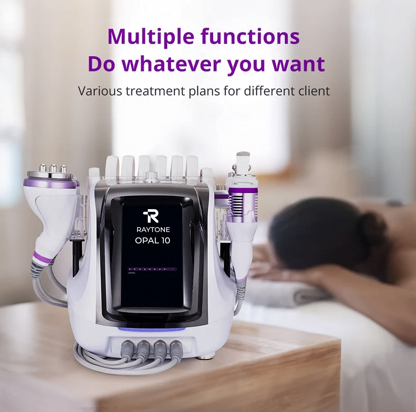RAYTONE OPAL 10 – Professional 10-in-1 40KHZ Ultrasonic Cavitation Body Contouring System
