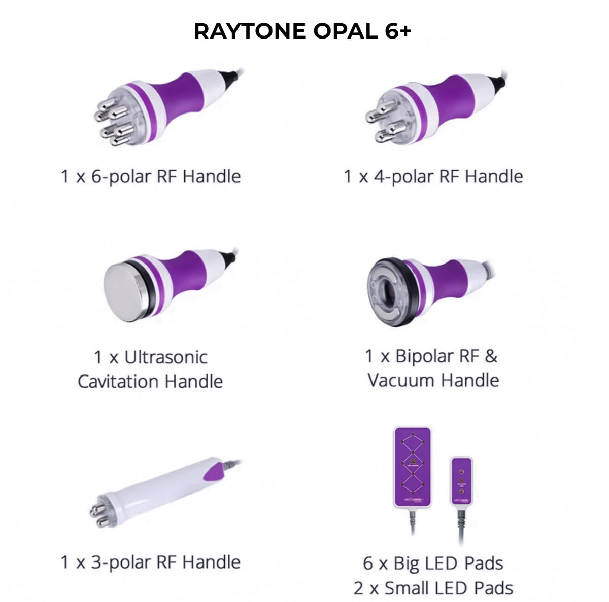 RAYTONE OPAL 6 PLUS - 6 In 1. 40KHZ Cavitation Ultrasonic Contouring System.