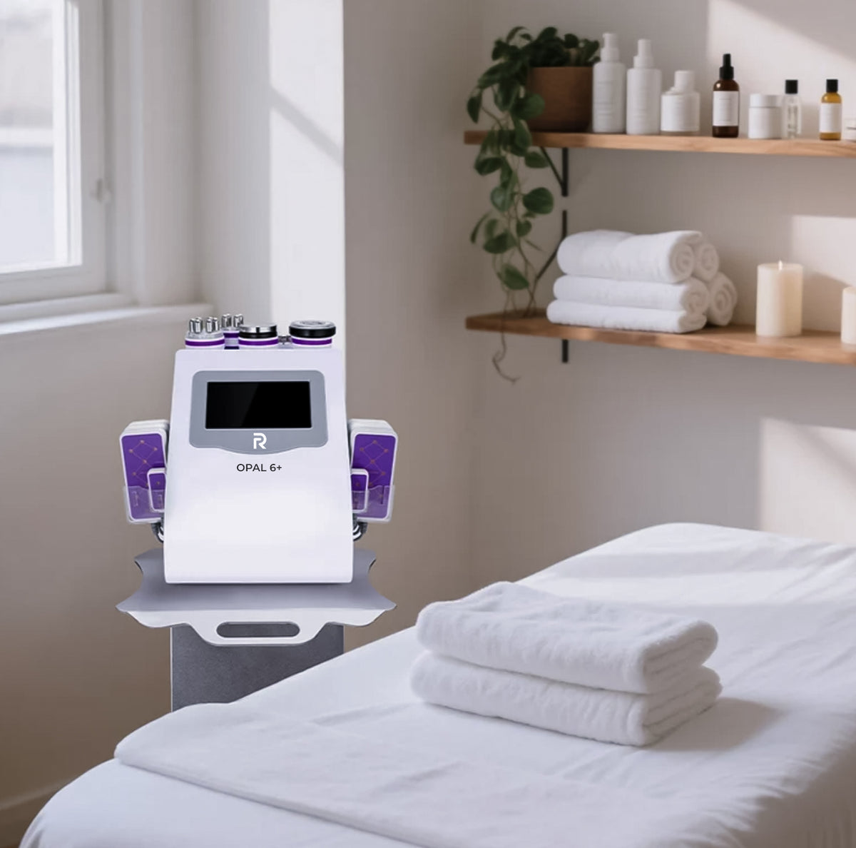 RAYTONE OPAL 5 | Sistema de Contorneado Ultrasonido Cavitación 40KHZ 5 en 1
Tecnología Avanzada de Cavitación para Contorneado Corporal