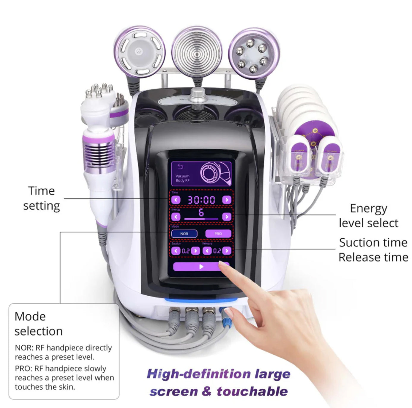 RAYTONE OPAL 9 MAX - Professional 9 In 1 - 40KHZ Cavitation Ultrasonic Body Contouring System