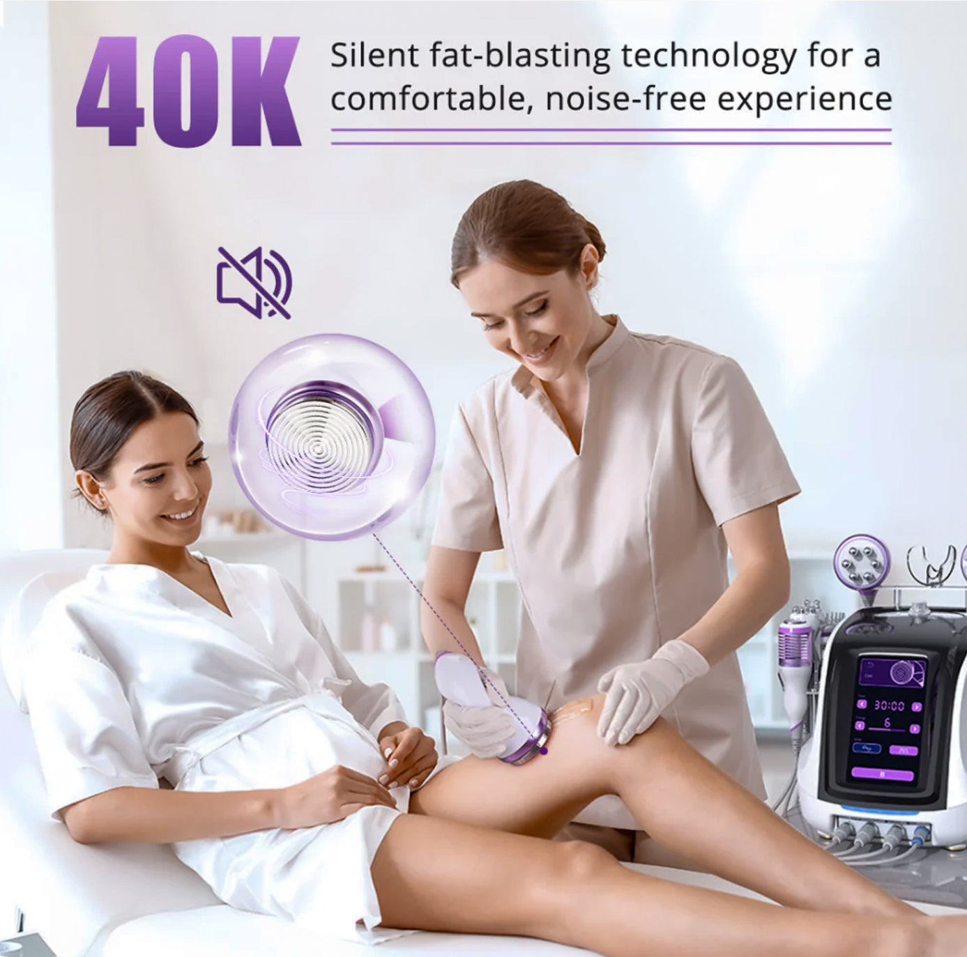 RAYTONE OPAL 9 - Professional 9 In 1 - 40KHZ Cavitation Ultrasonic Body Contouring System