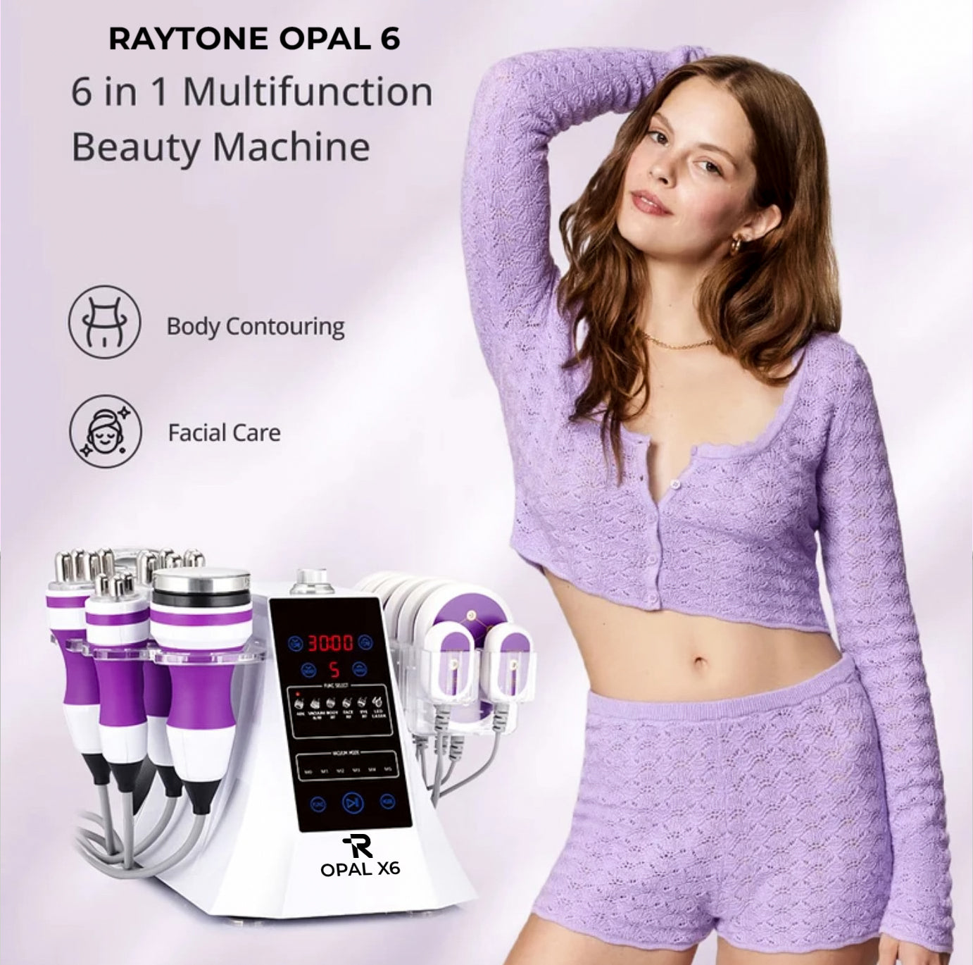 RAYTONE OPAL X6 – Professional Lipo Body Sculpting System Ultrasonic Cavitation Machine