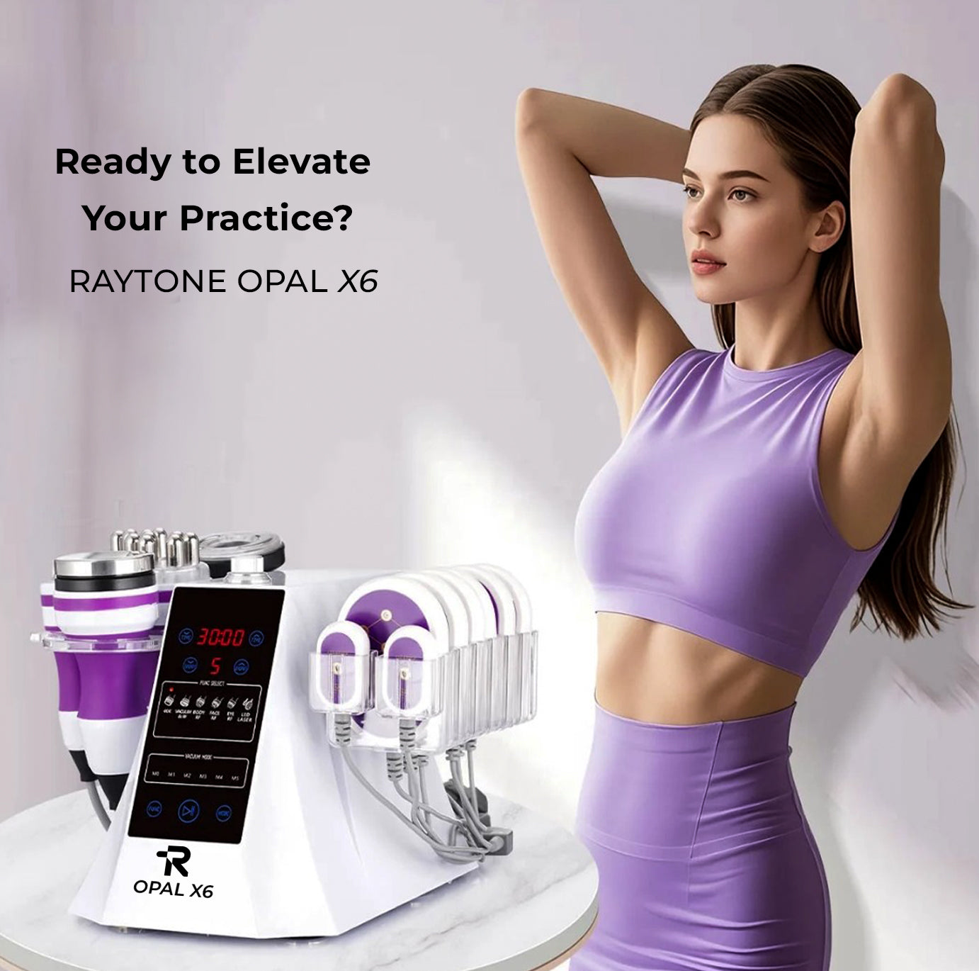 RAYTONE OPAL X6 – Professional Lipo Body Sculpting System Ultrasonic Cavitation Machine