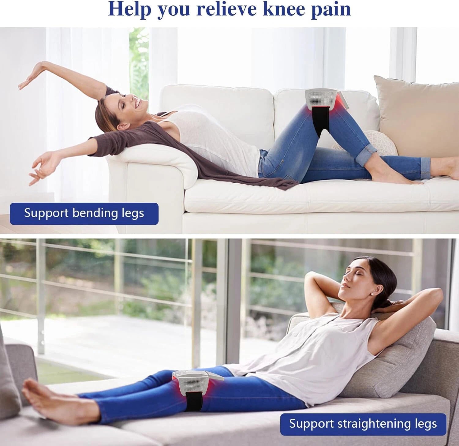 RAYTONE ReGen FLEXOR – Dispositivo de Terapia con Luz Roja Plegable para Alivio del Dolor Articular