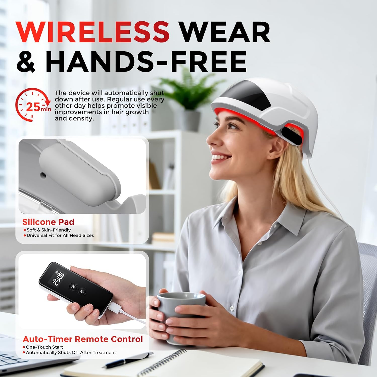RAYTONE ReGen LIGHT – Ultra Light Hair Restoration Helmet