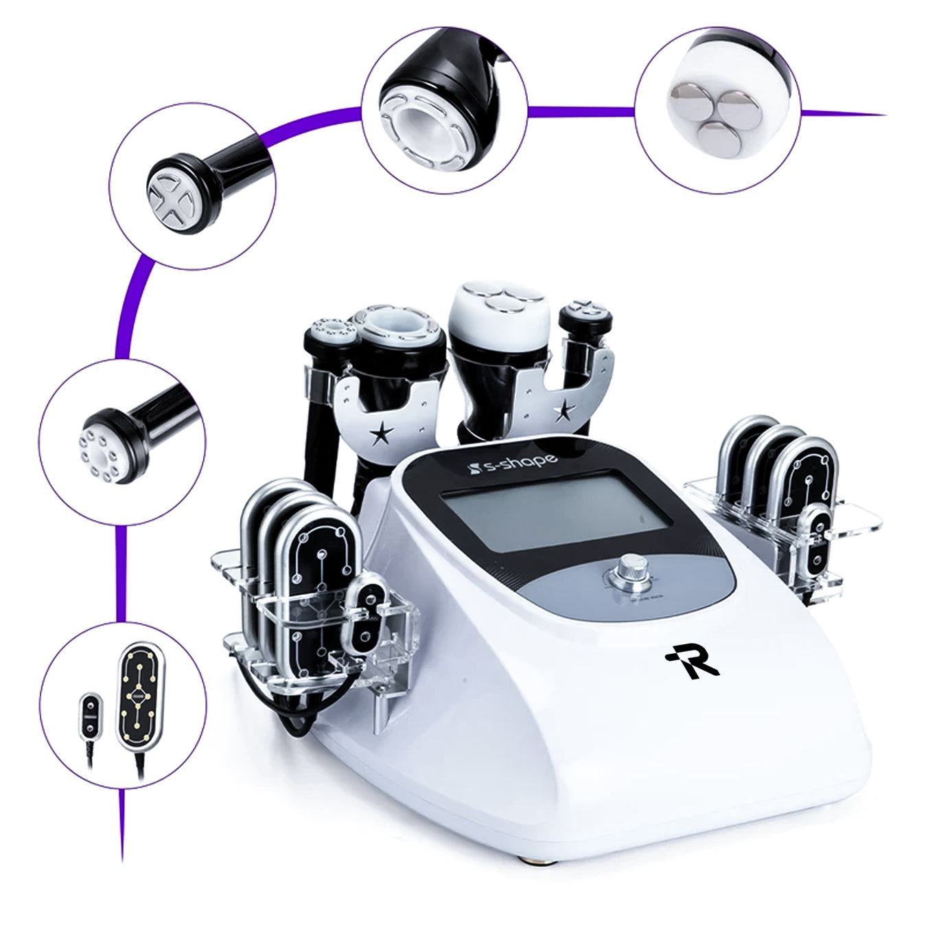 RAYTONE S-SHAPE – Professional 3D Cavitation RF & 160mW Lipo Laser Body Contouring System