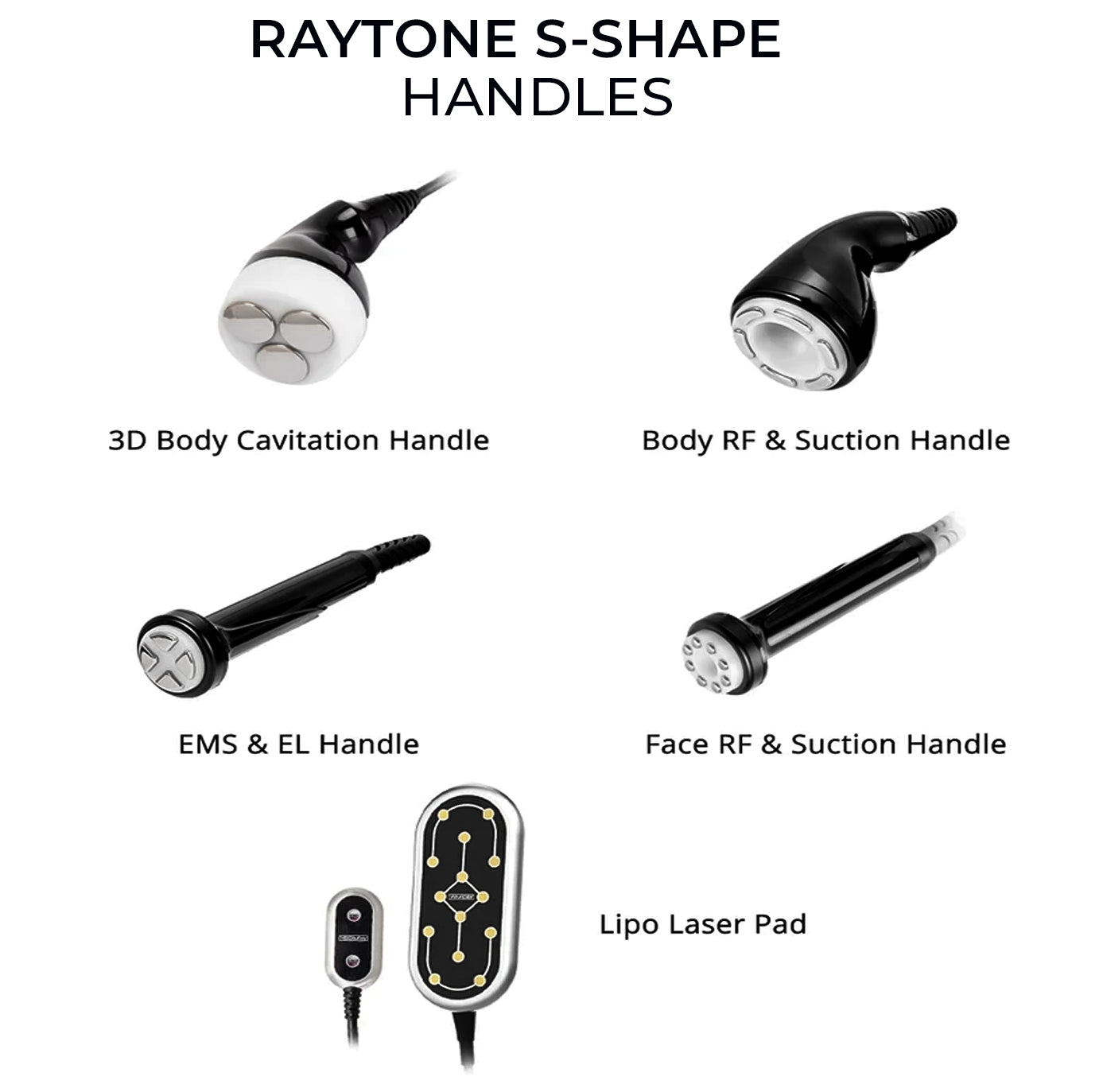 RAYTONE S-SHAPE – Professional 3D Cavitation RF & 160mW Lipo Laser Body Contouring System