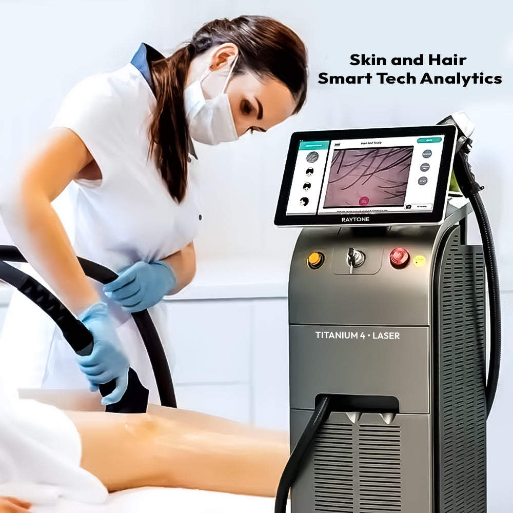 RAYTONE TITANIUM 4 Diode Laser + IPL + ND YAG +RF System