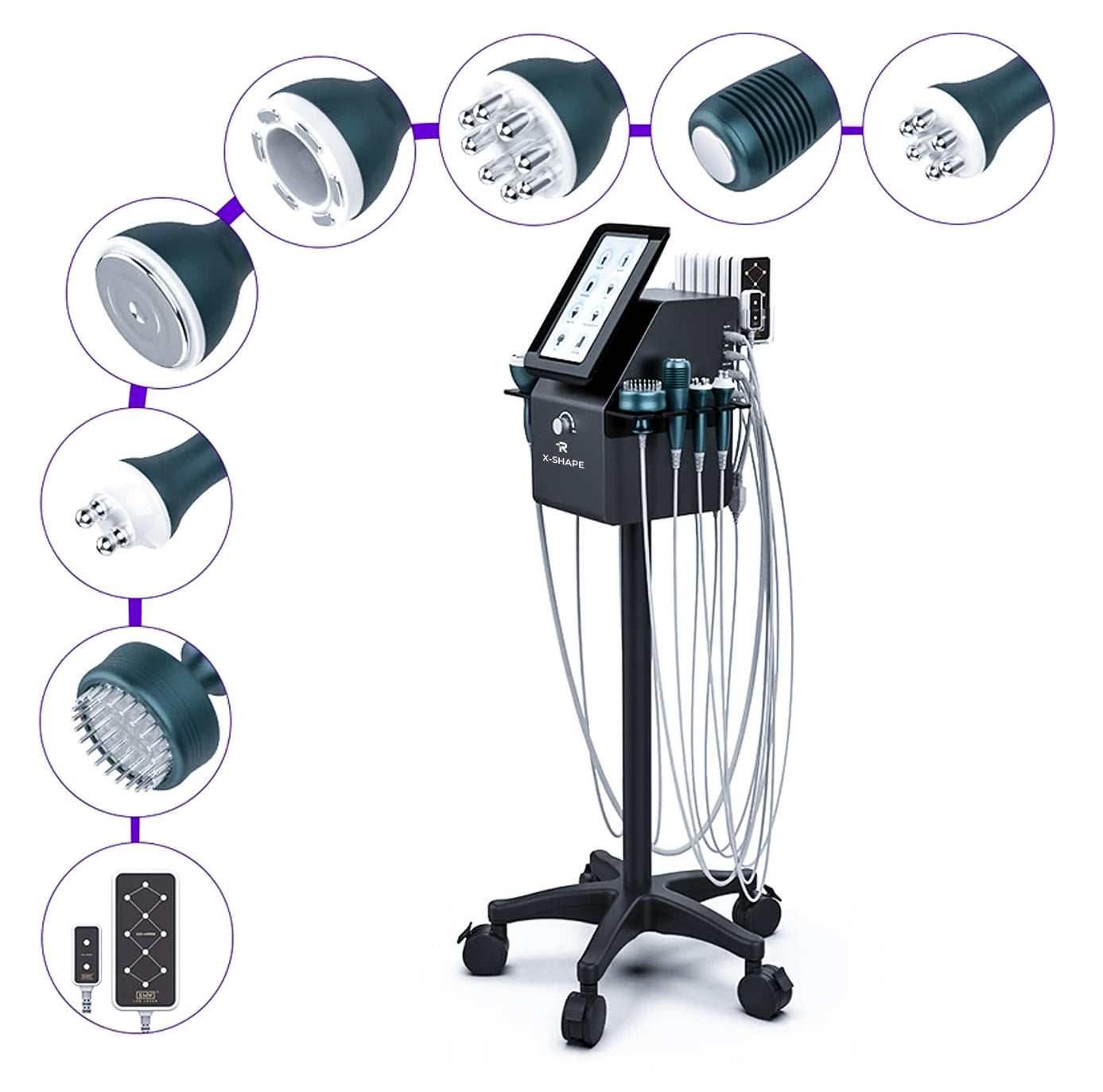 RAYTONE X-SHAPE – Professional 9-in-1 40KHZ Ultrasonic Cavitation Body Contouring & Facial Rejuvenation System