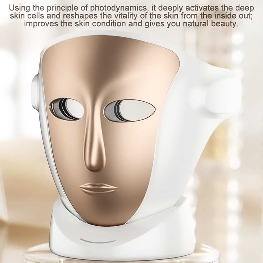 RAYTONE ReGen LUXIR LED Light Therapy Mask – 3-Color PDT Skin Rejuvenation