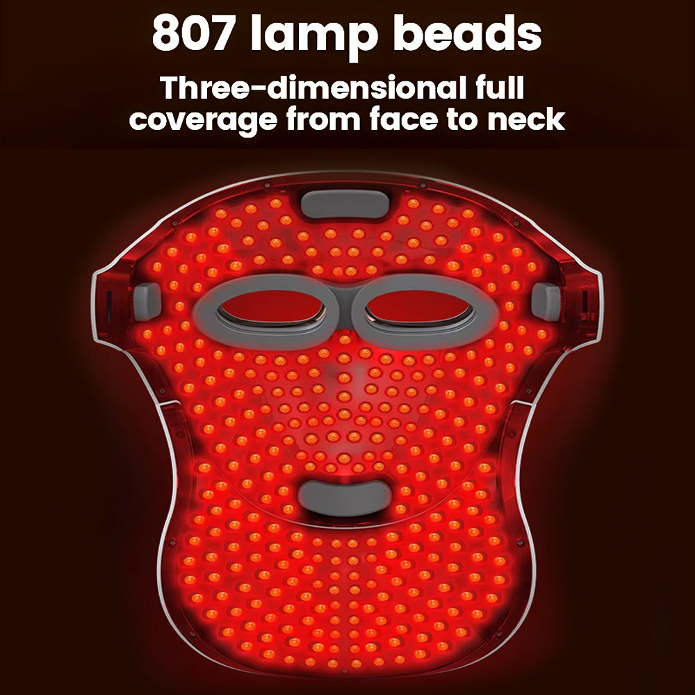 RAYTONE ReGen LUXIR LED Light Therapy Mask – 3-Color PDT Skin Rejuvenation