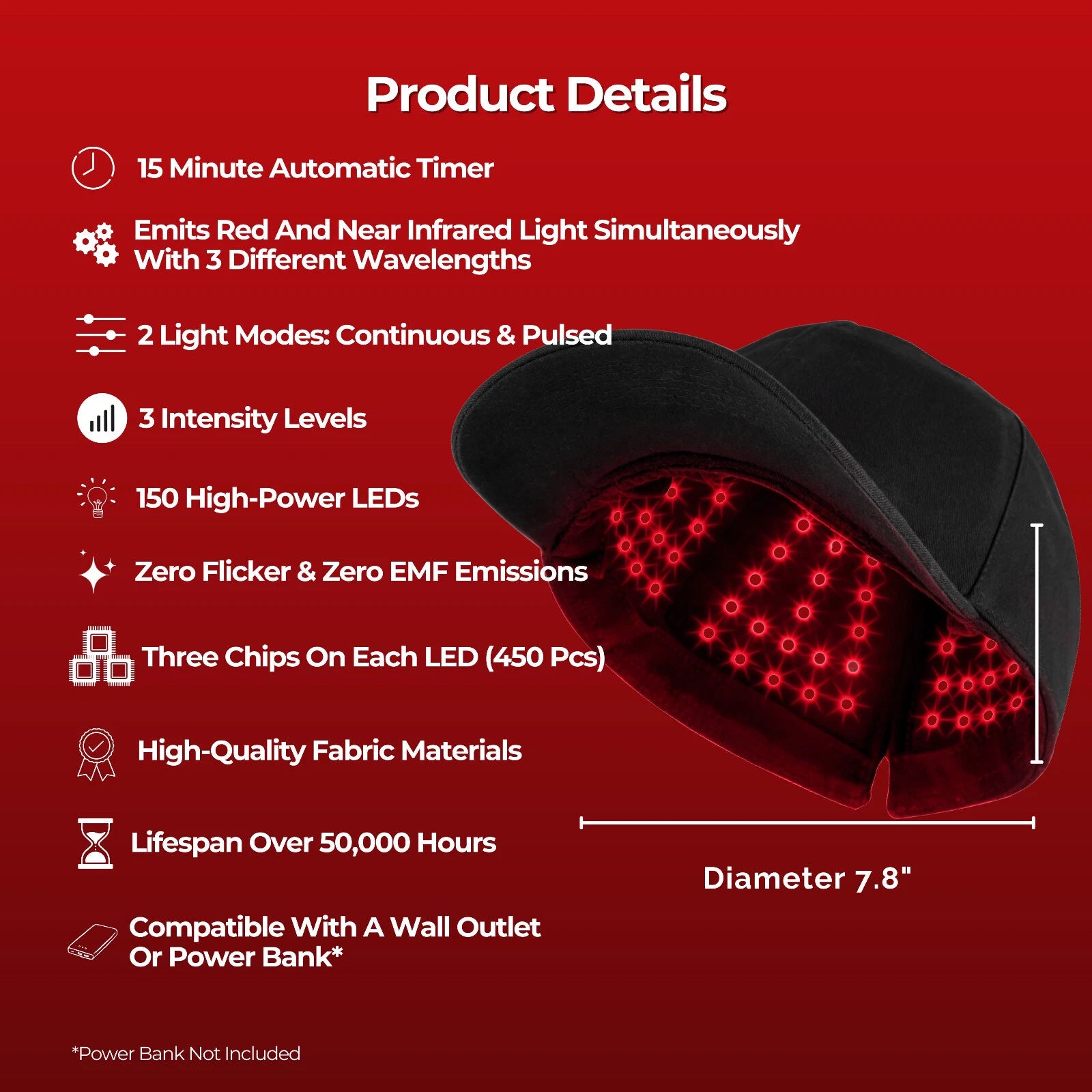 ReGen CROWN Cap | 450 Precision Lasers for LLLT-Powered Hair Regrowth
